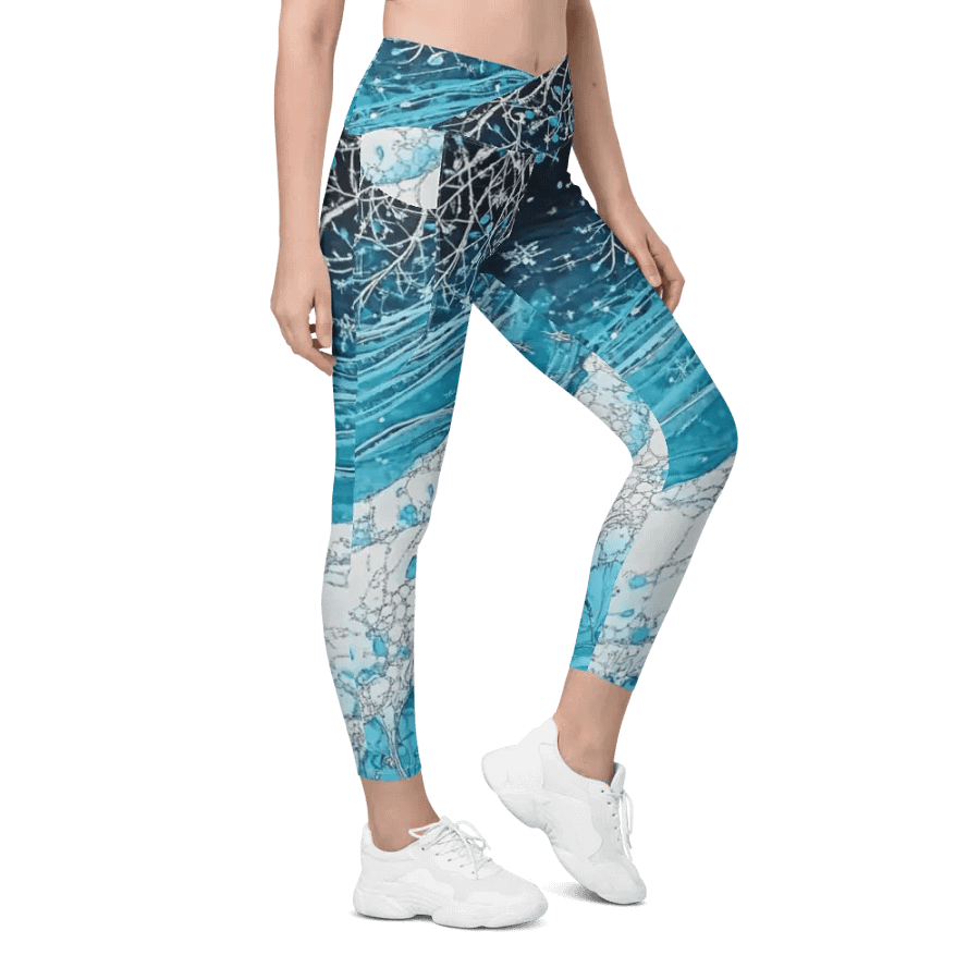 Winter Frost, Crossover Leggings with Pockets product image (5)