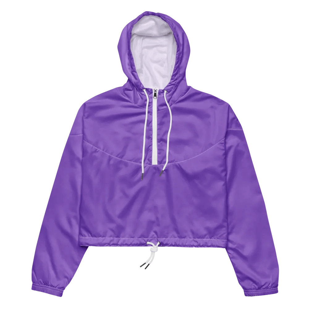 Plain Color Amethyst Cropped Windbreaker product image (4)