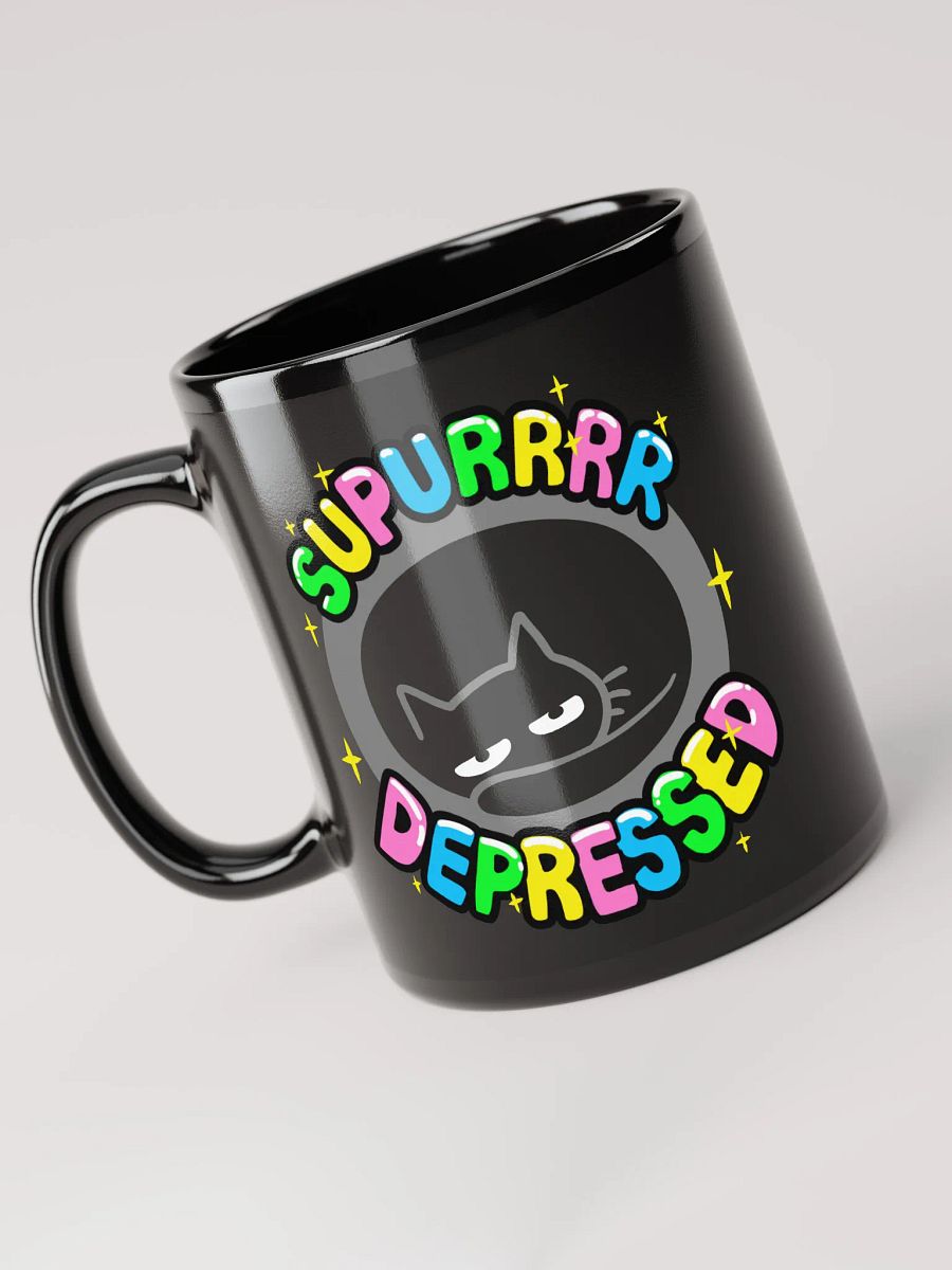 Supurrr Depressed Mug (Black) product image (6)