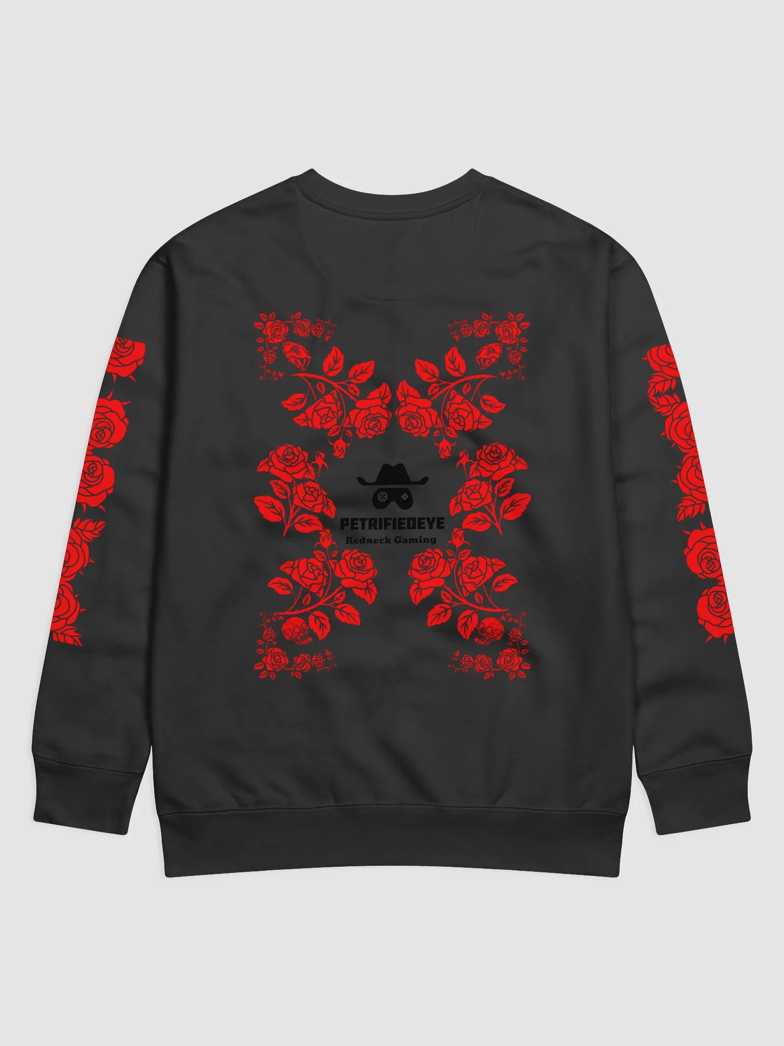 Petrifiedeye Red Spanish Rose Mural long sleeve shirt product image (2)
