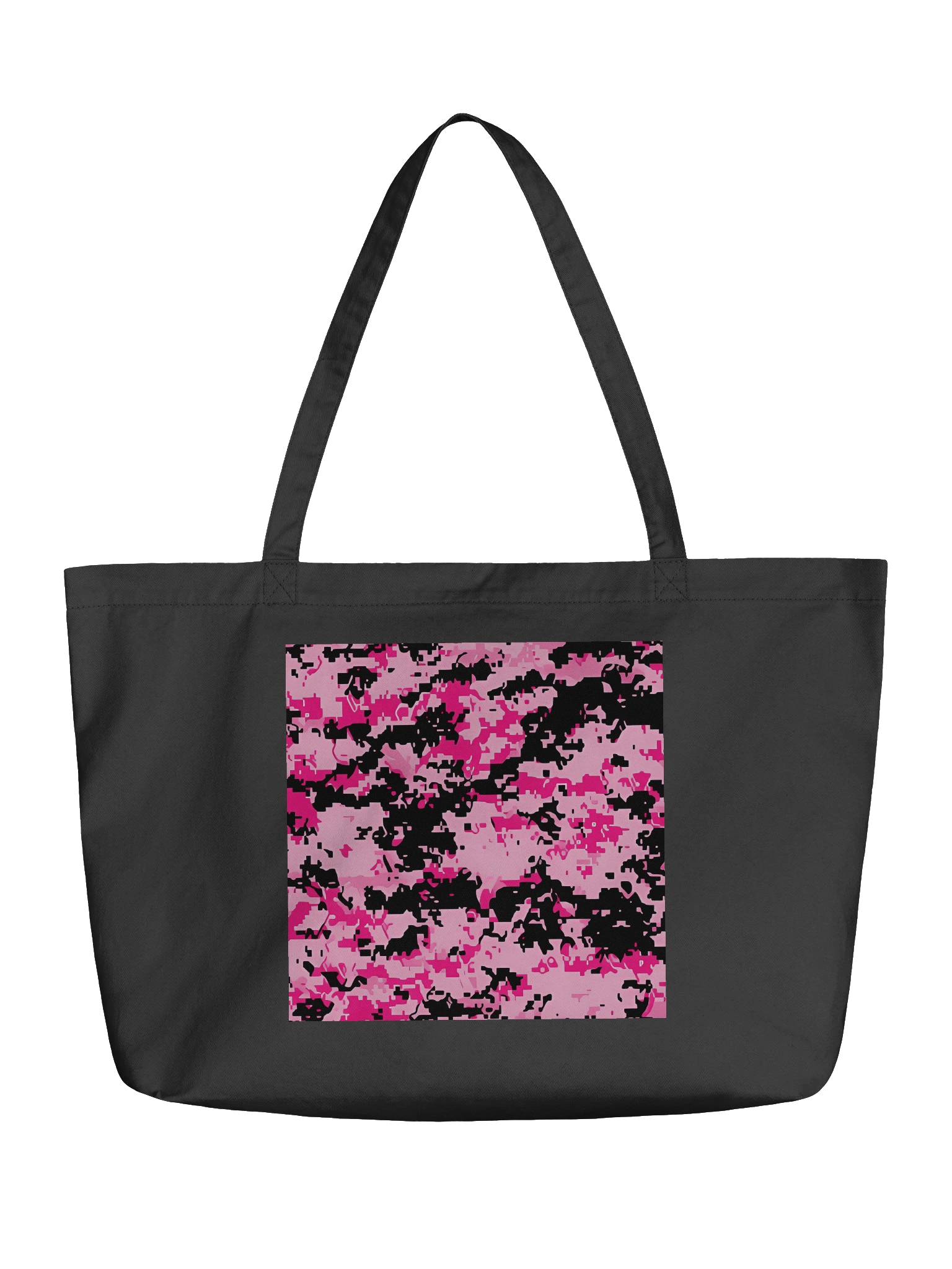 Pixelated Pink Camo Tote Bag product image (1)