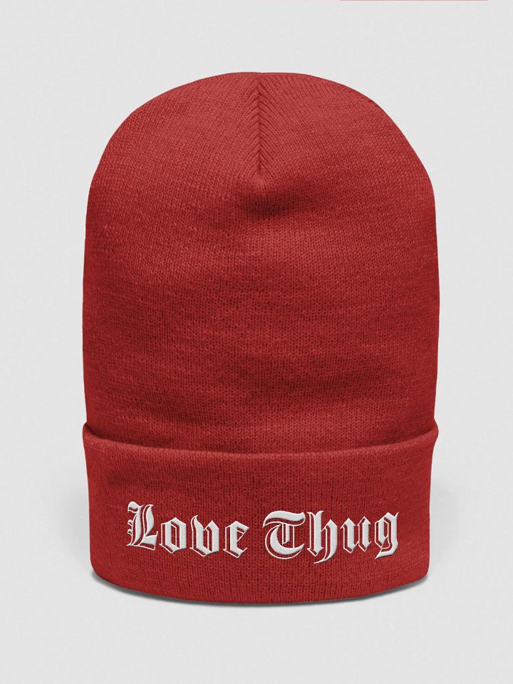 Love Thug Beanie - White Lettering product image (1)