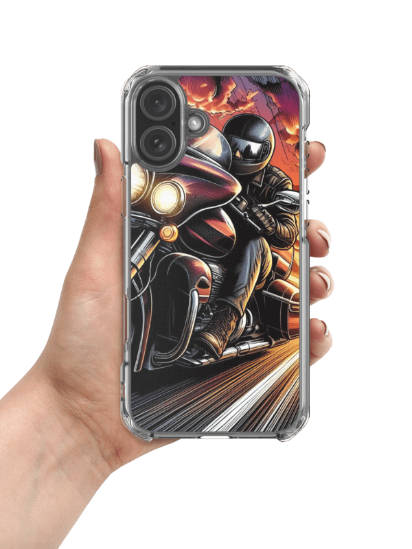 Sunset Rider iPhone® Case | | Ai Design Roads never end product image (1)