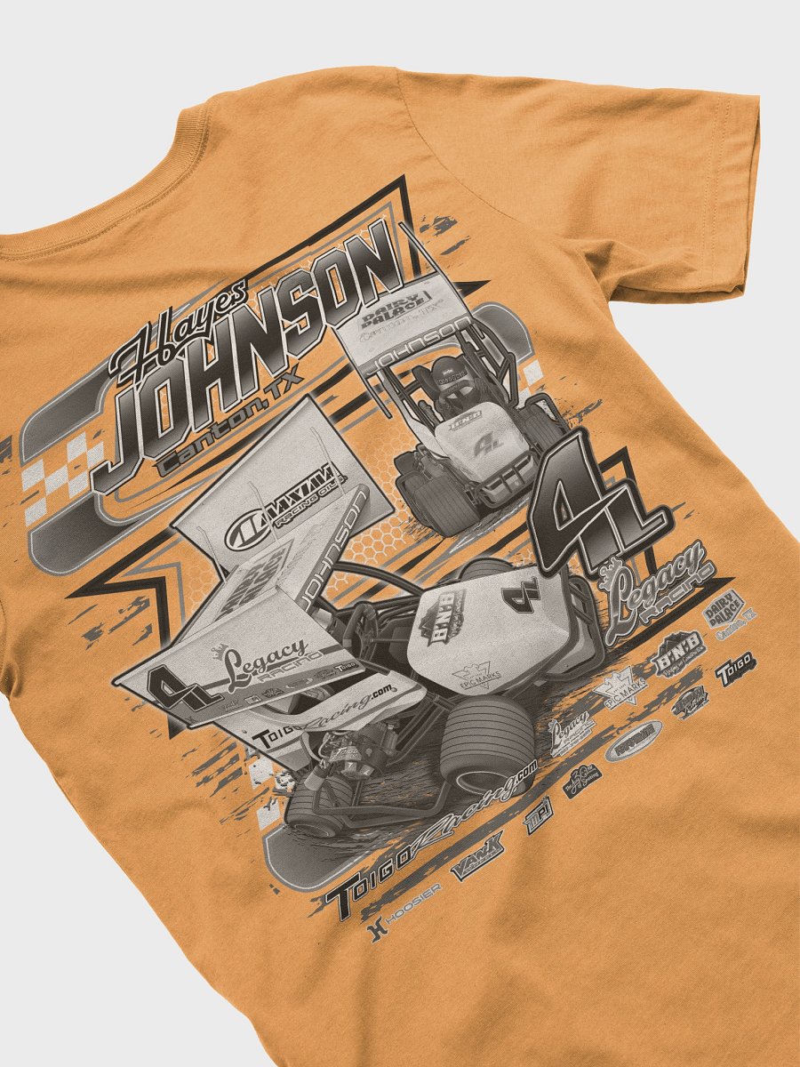 Hayes Johnson 4L Racing Tee W/Black and White Graphic product image (33)
