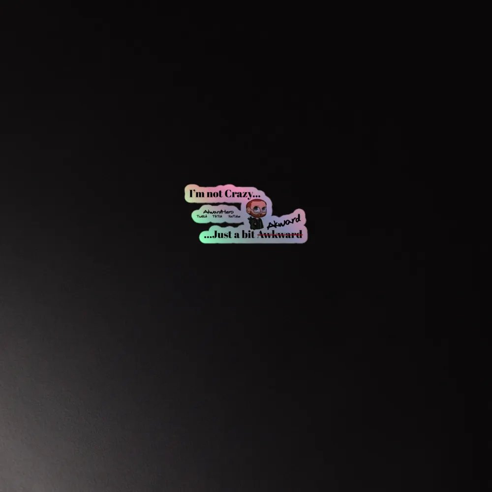 Not Crazy Holographic Sticker product image (2)
