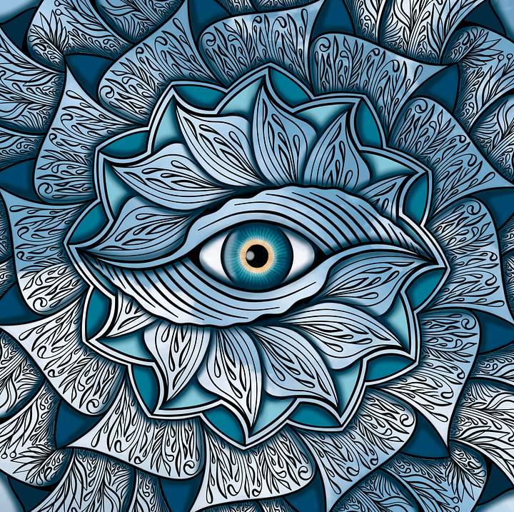Dragon Eye - digital mandala product image (1)
