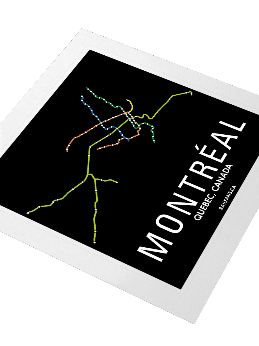 The Rail Fans Canada Transit Sticker - Montreal product image (9)