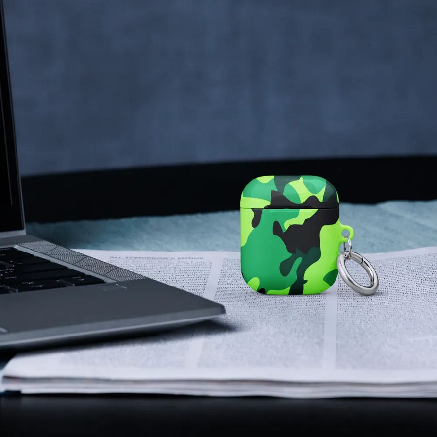 Lime Camo AirPod Case product image (16)