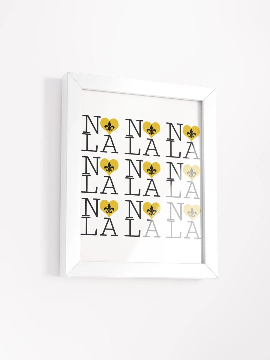 I LOVE NOLA **LEGACY POSTER** (GOLD HEART) product image (2)