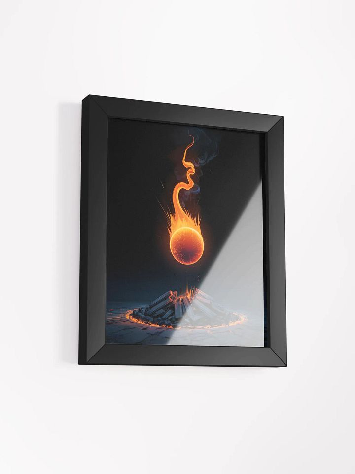 Rising Embers Framed Print | Abstract Fire Wall Art product image (2)
