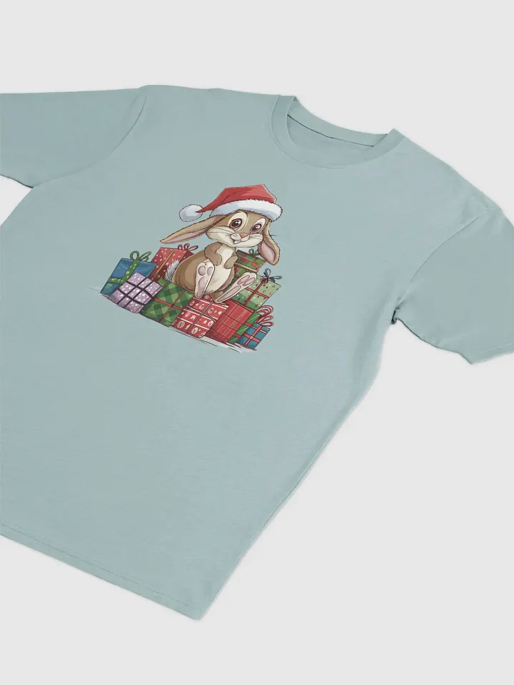 Santa Bunny Cotton Heritage Men's Premium Heavyweight Tee product image (2)