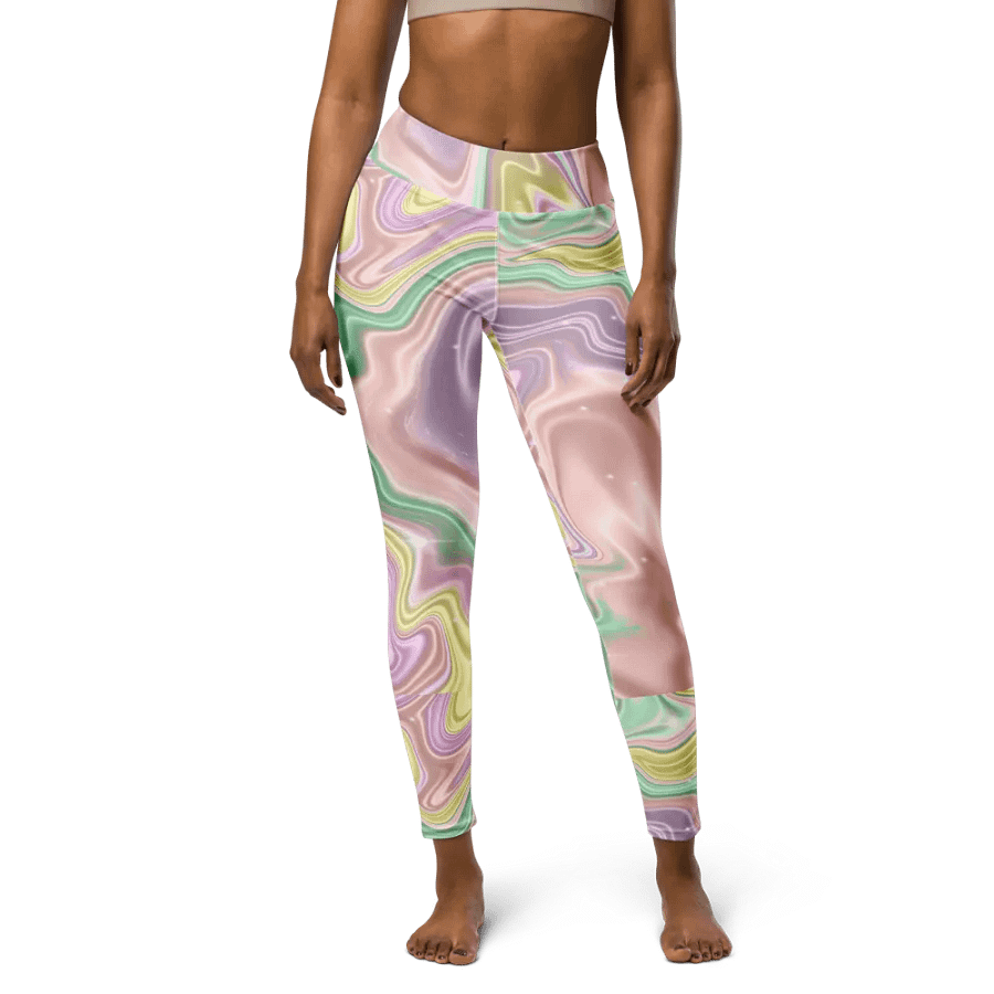 Mystic Waves High-Rise Tie-Dye Leggings - Soft Color Fusion product image (5)
