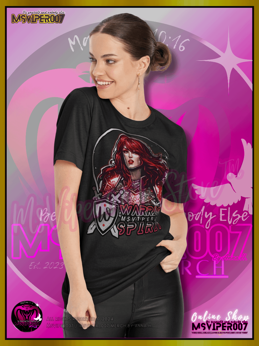T-Shirt - MsViper007's "Warrior Spirit [Ruby Red]" Comfort T-shirt By Anna H. product image (4)