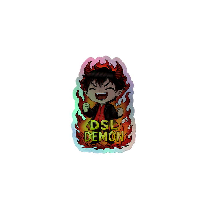 Demon Kiss-Cut Holographic Sticker Sheet product image (1)
