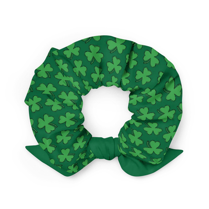 St Patrick's Day Shamrock Scrunchie ☘️ product image (2)