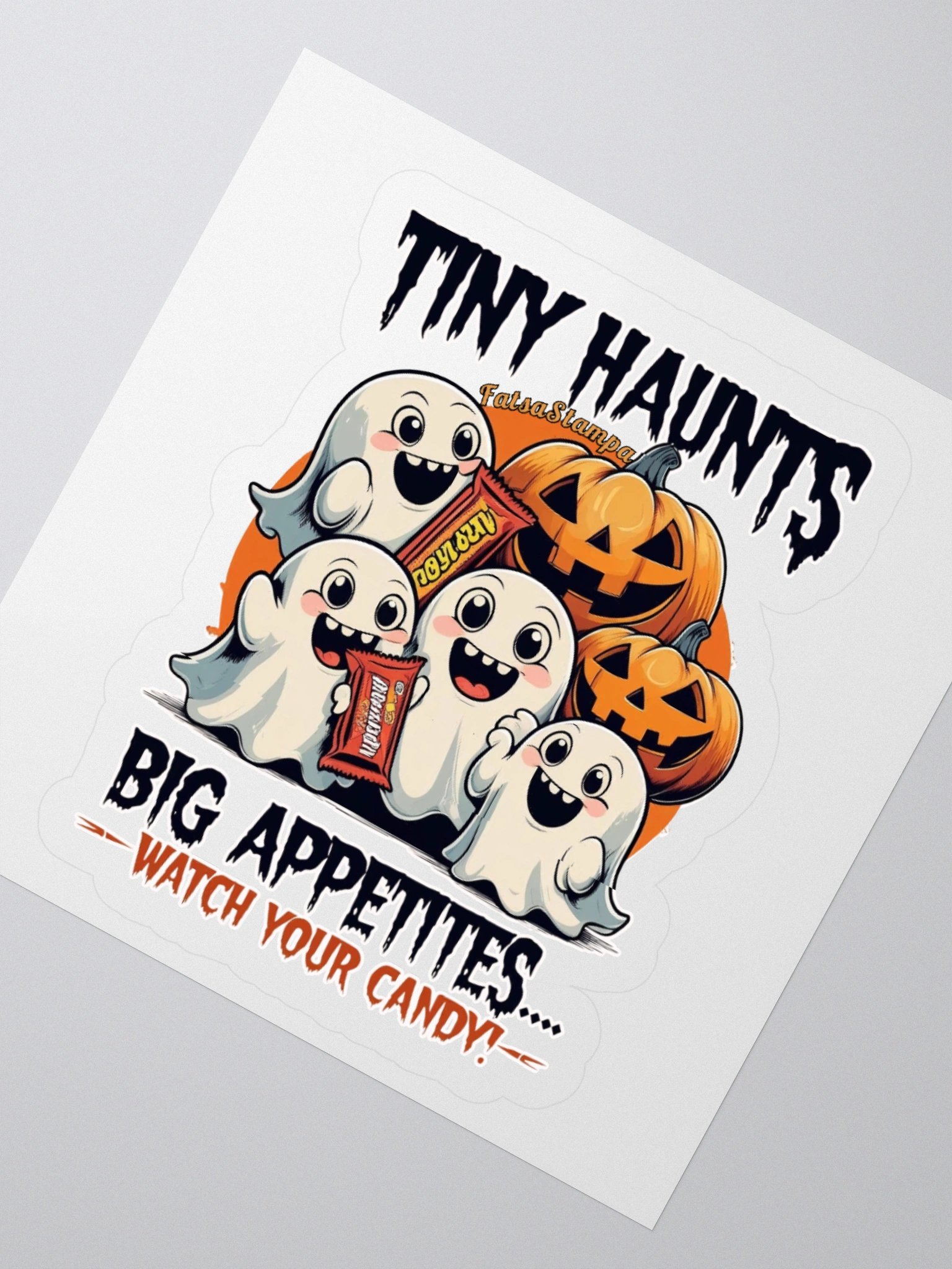 Tiny Haunts Halloween Kiss Cut Stickers product image (4)