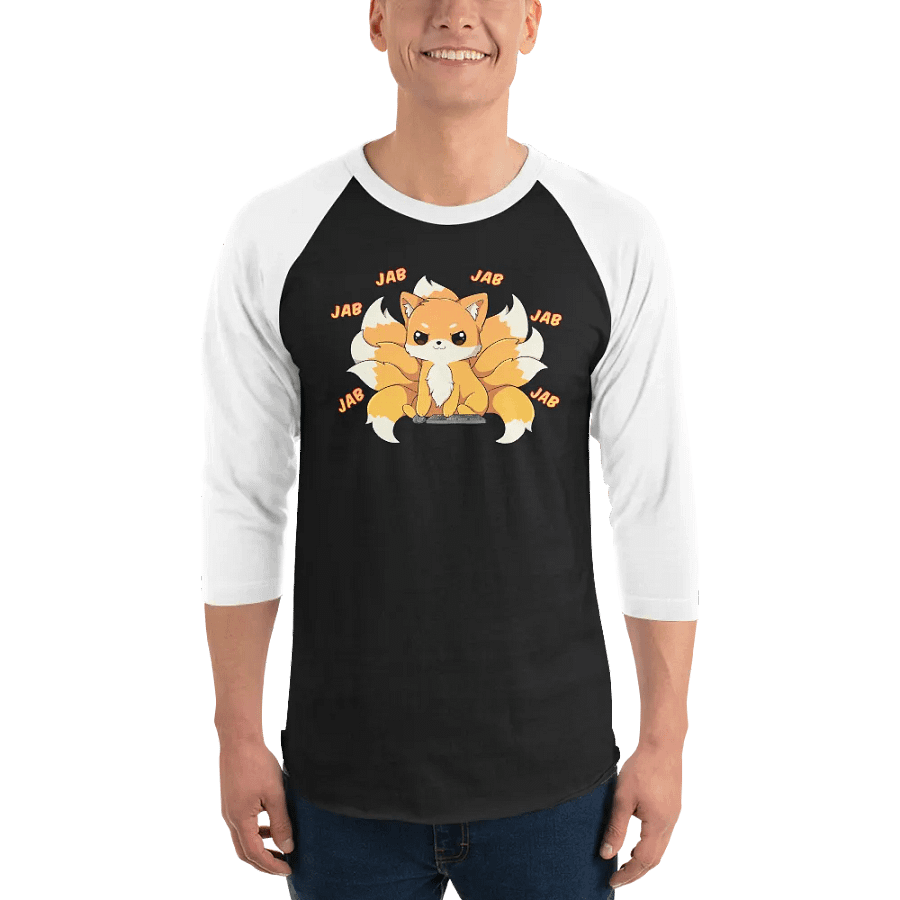 Templar Fox 3/4 Sleeve Raglan Shirt product image (1)