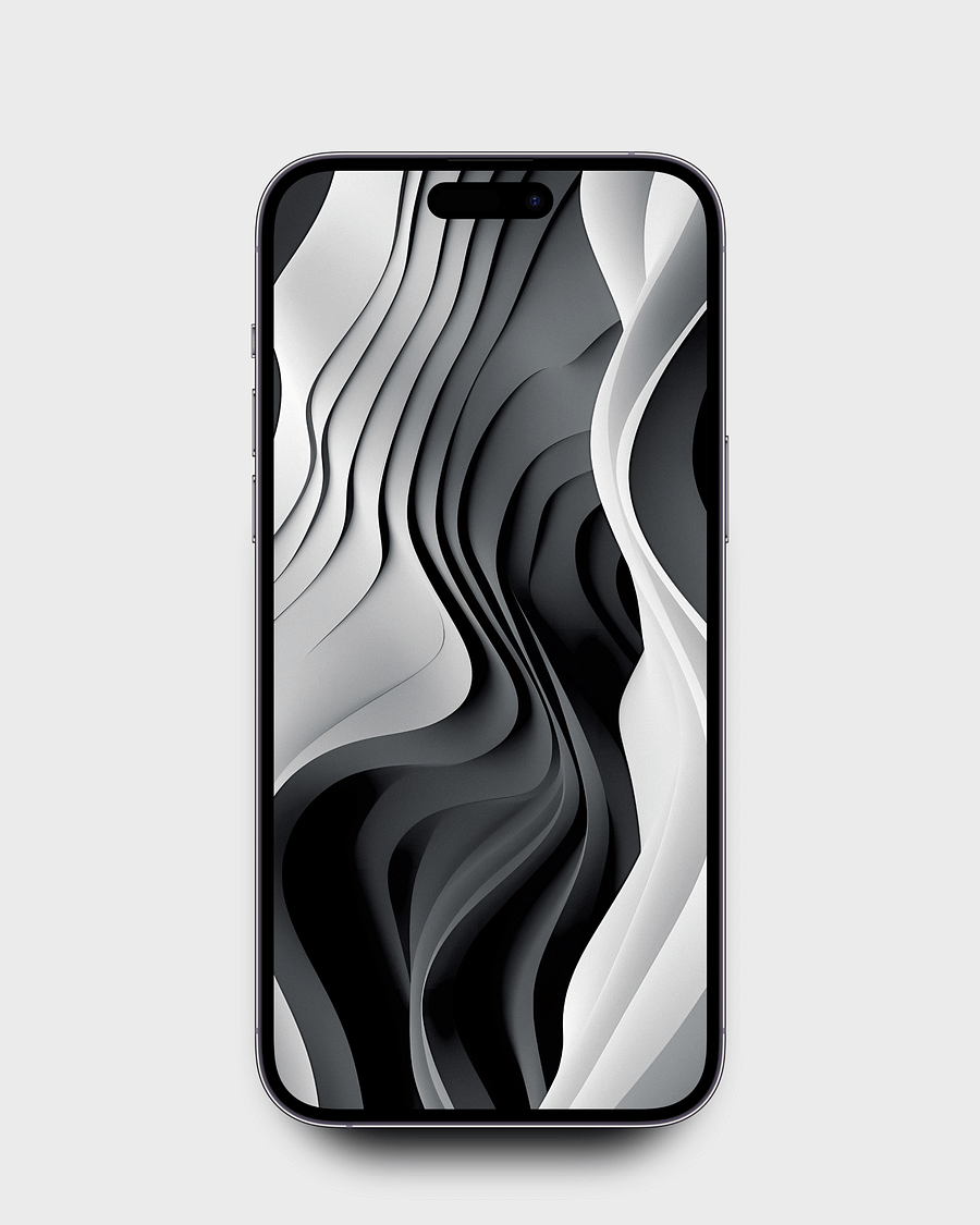 Grayscale Tides 8K Wallpaper Pack [UPDATE] product image (6)