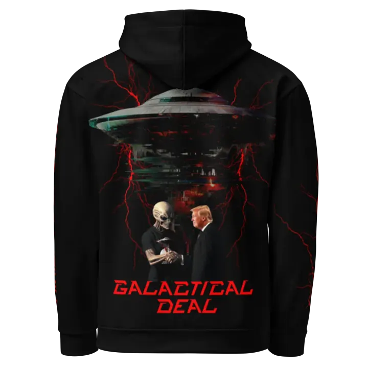 Trump Galactical Deal Black Unisex Statement Hoodie product image (1)