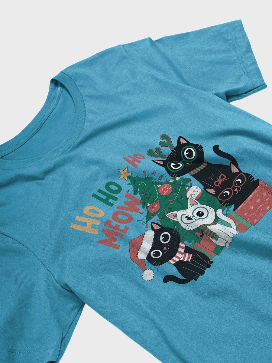 Ho Ho Meow Christmas Cat T-Shirt product image (30)