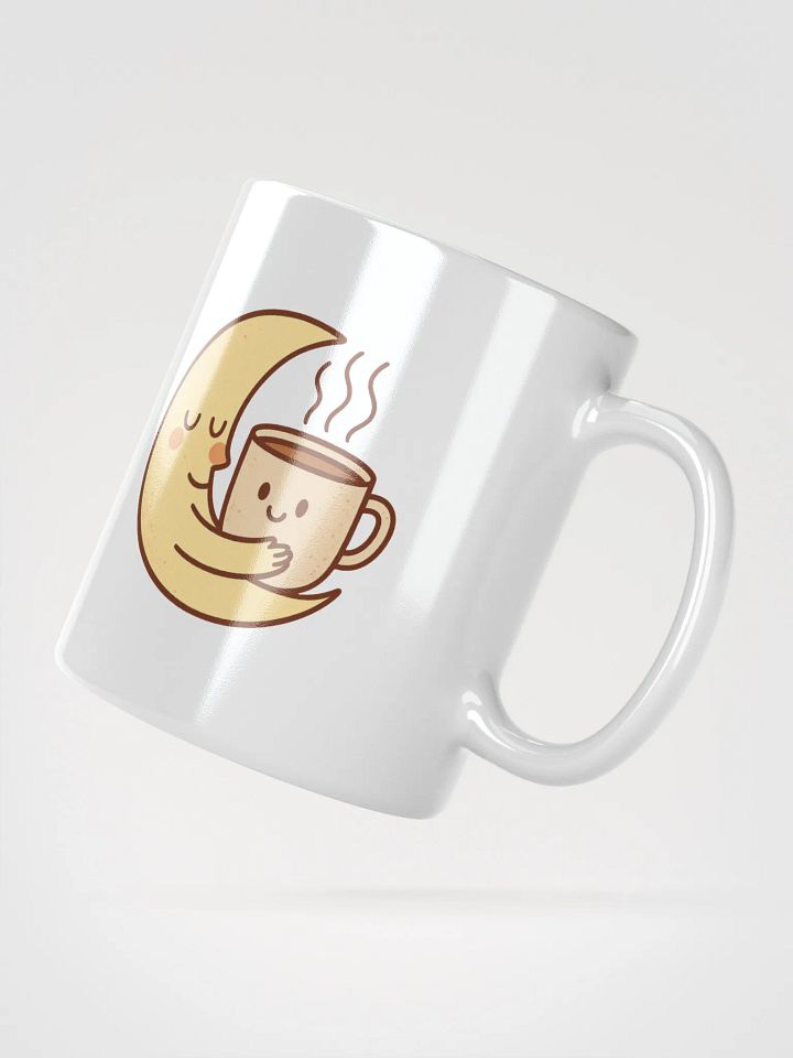Moon and Coffee White Glossy Mug product image (6)