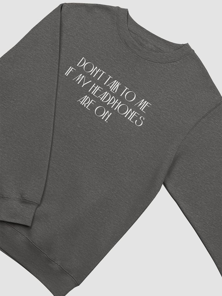 HEADPHONES ON (variant 4) printed crewneck product image (5)