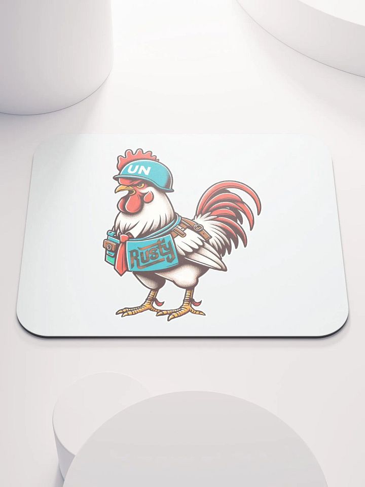 Rusty Rooster Classic Mousepad (Cigar-Free Edition) product image (1)