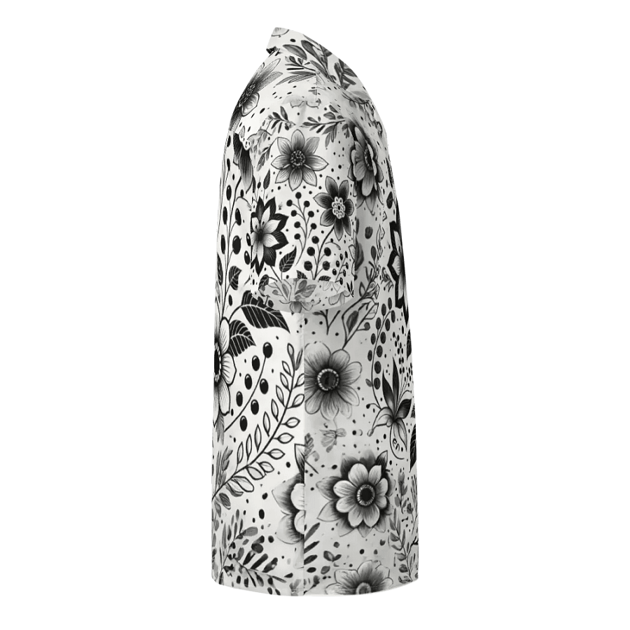 Monochrome Floral Hawaiian Shirt product image (7)