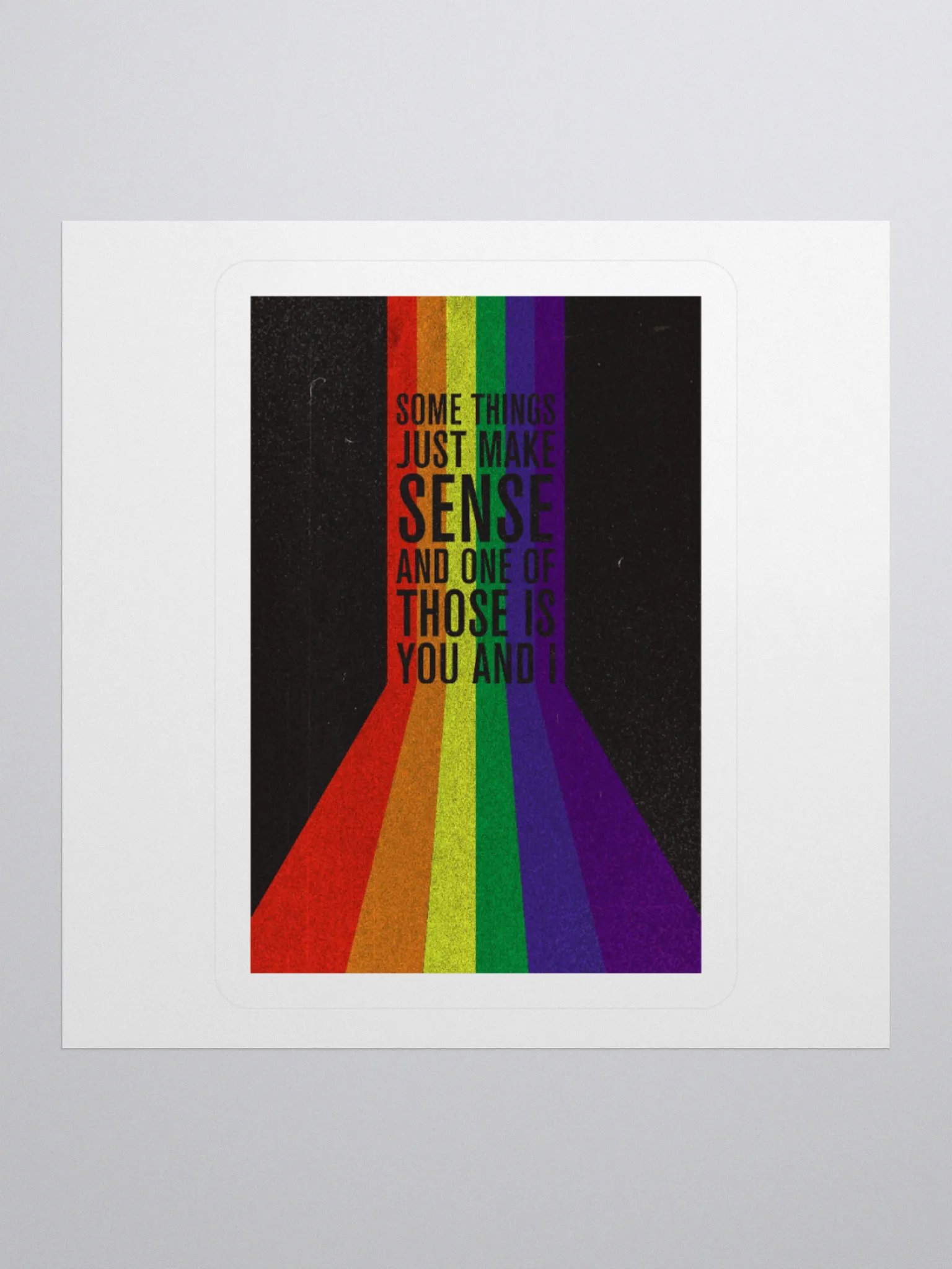 you and i - pride flag - die cut sticker product image (1)
