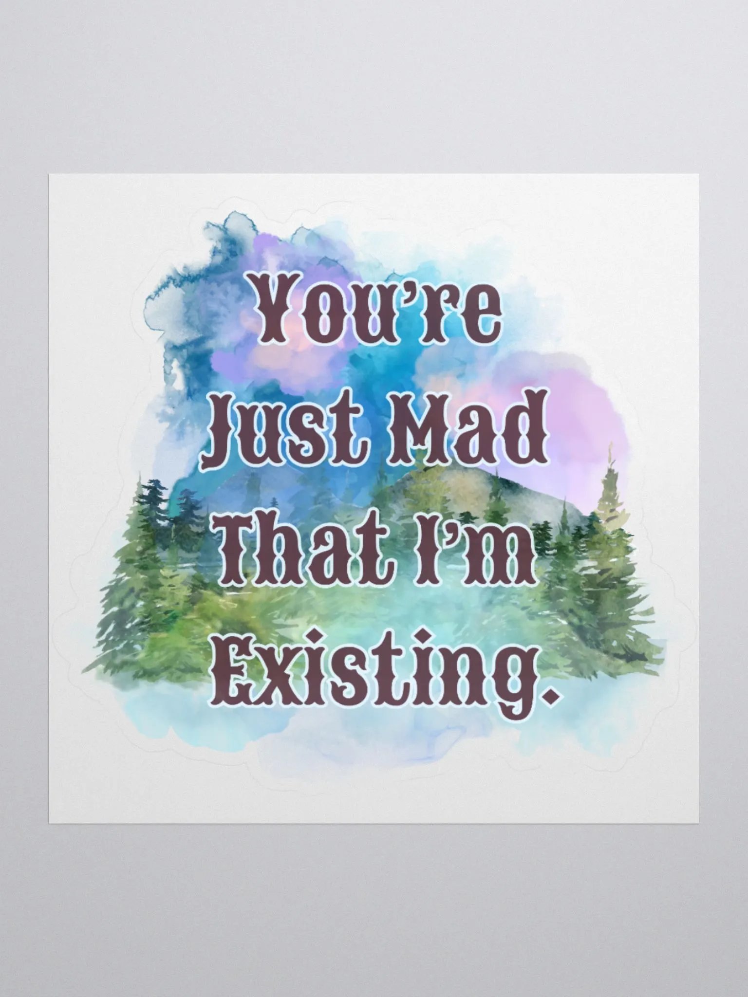 I'm Existing Kiss-Cut Sticker product image (1)