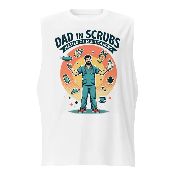 Dad in Scrubs Multitasking Muscle Tank product image (1)