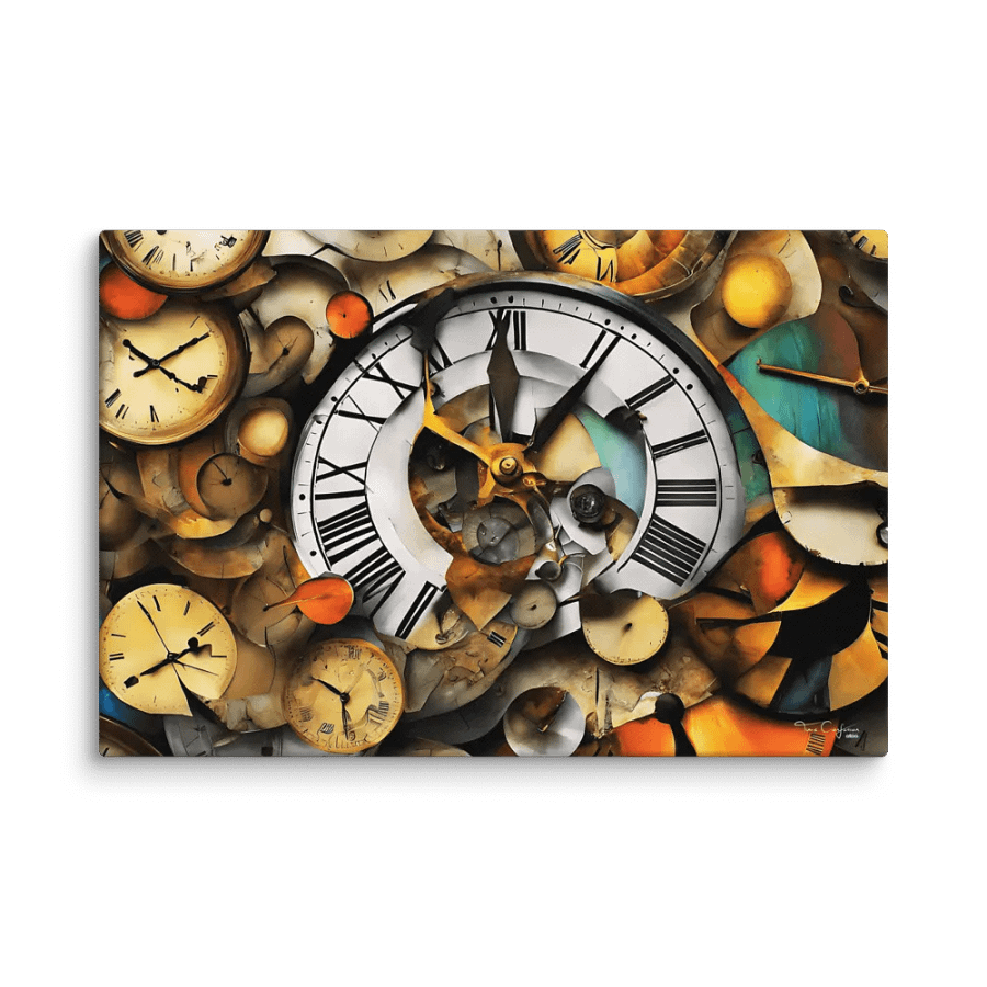 Time Confusion-16 | Canvas Artistic Wall Painting product image (6)
