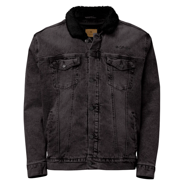 Elegance - Effortless Unisex Dark Grey Denim Jacket product image (1)