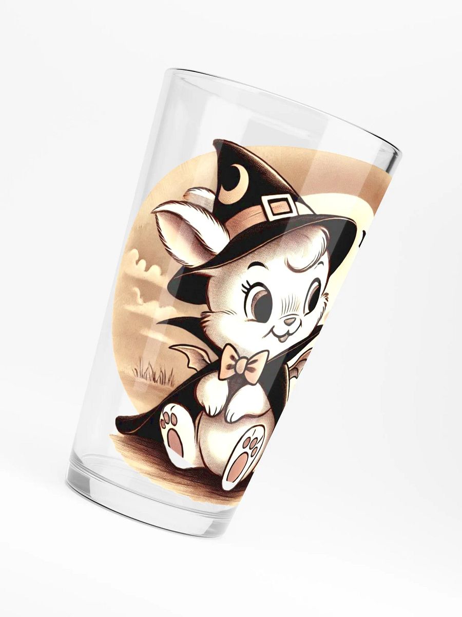 Vampire Bunny Halloween 16 oz Glass product image (6)