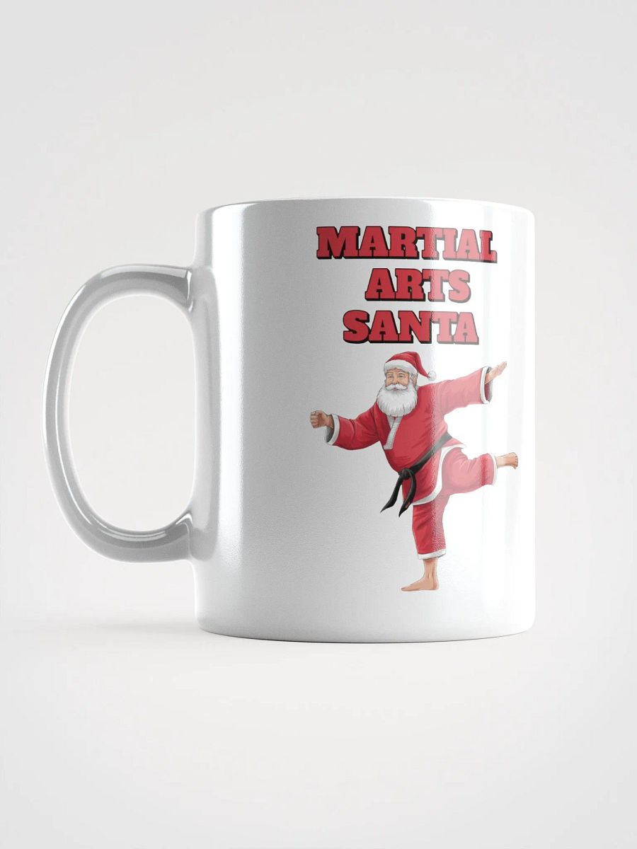 Martial Arts Santa - Funny Christmas White Mug product image (16)