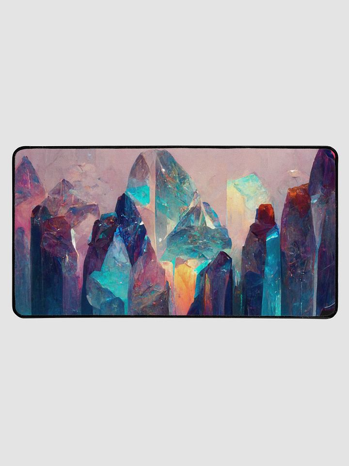 Cosmic crystal cavern Desk Mat product image (1)