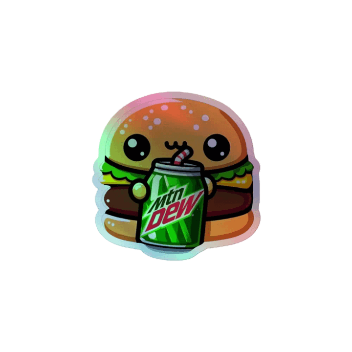 Burger Buddy Holographic Sticker Sheet product image (1)