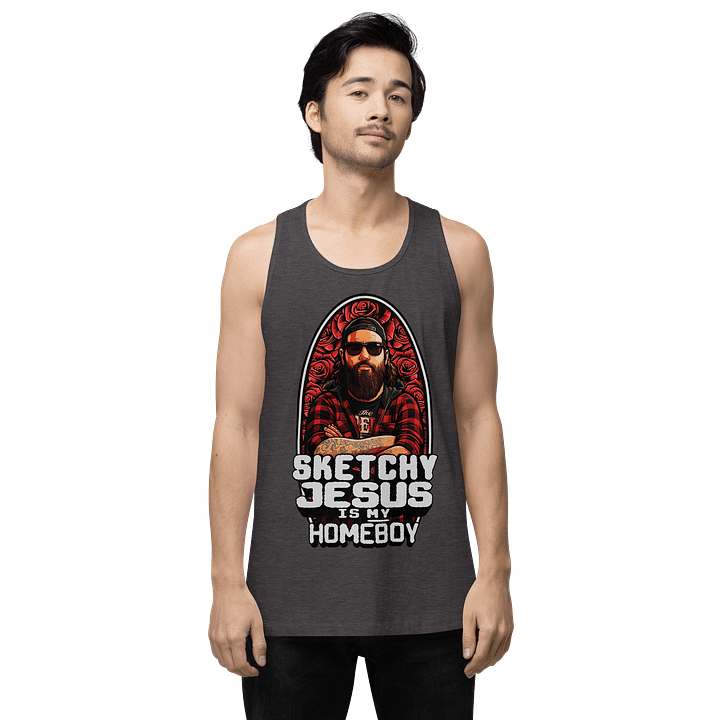 "Sketchy Jesus Is My Homeboy" Tank Top product image (15)