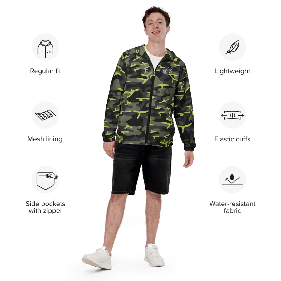 Camouflage Foss tug Sketch Windbreaker product image (5)