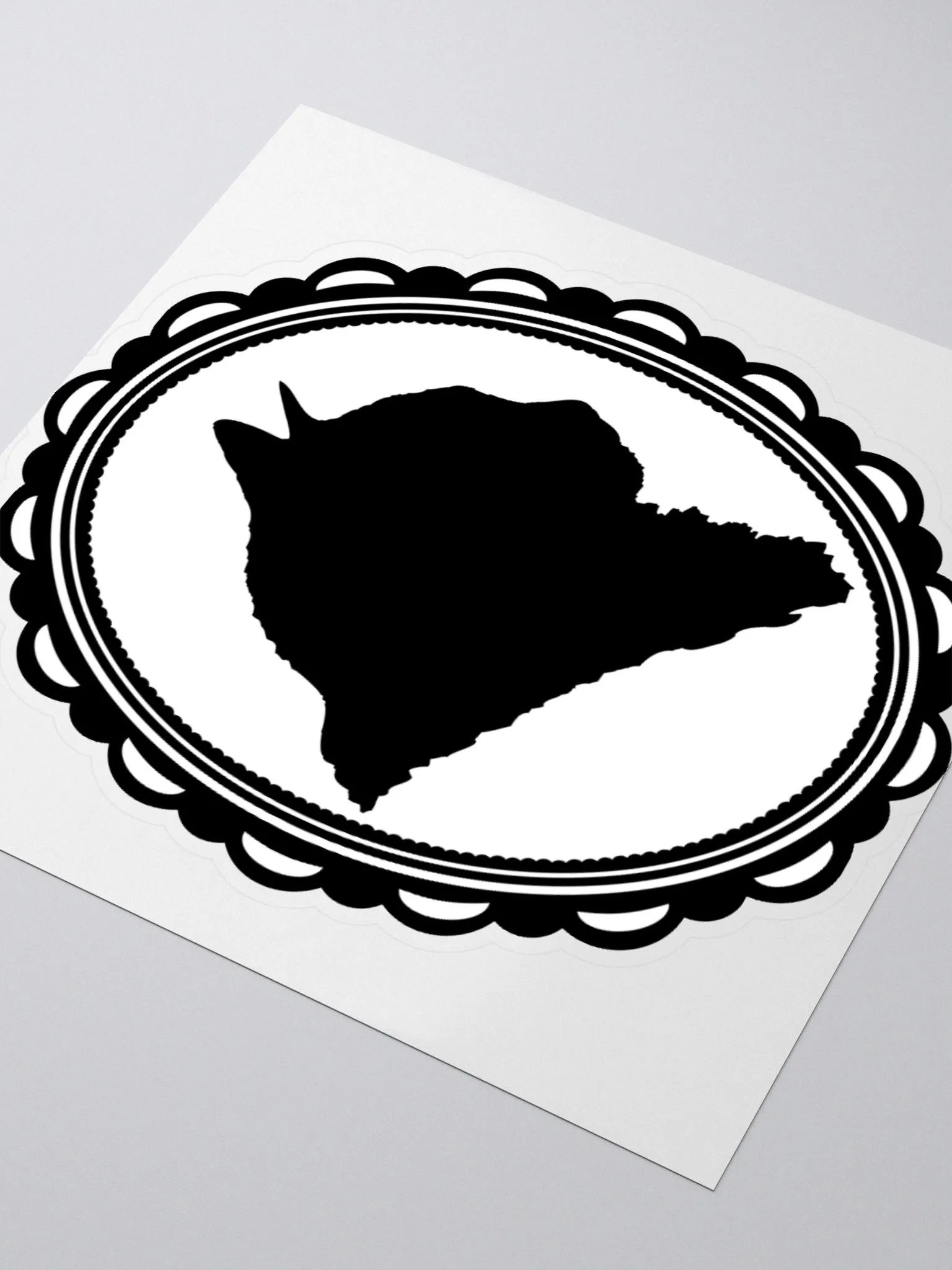 Cat Silhouette: To the Right Sticker product image (3)