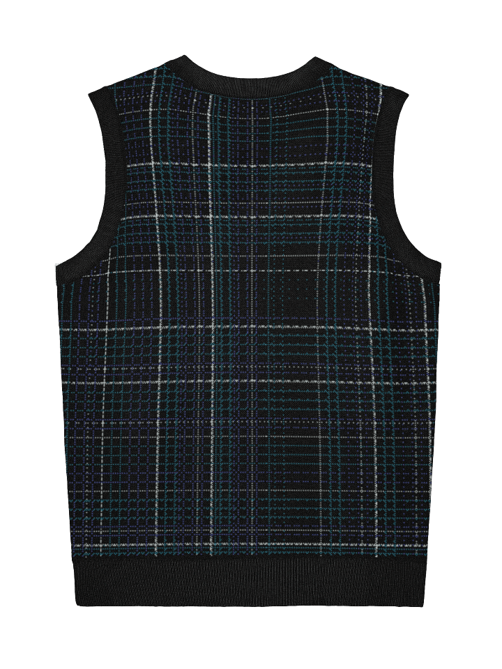 Black Plaid Vest product image (2)