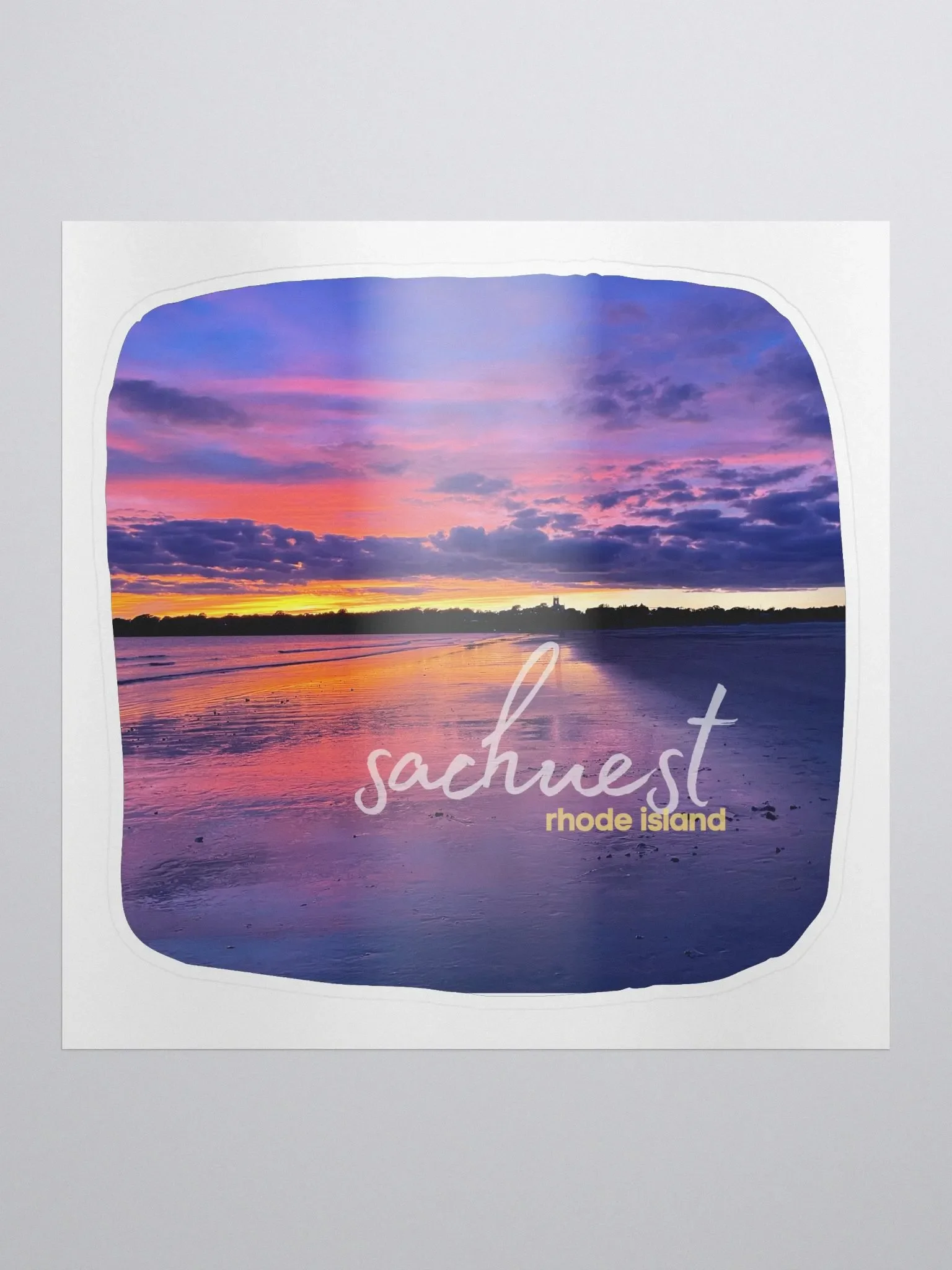 The Ocean State Series: Sachuest Sunset Sticker product image (1)