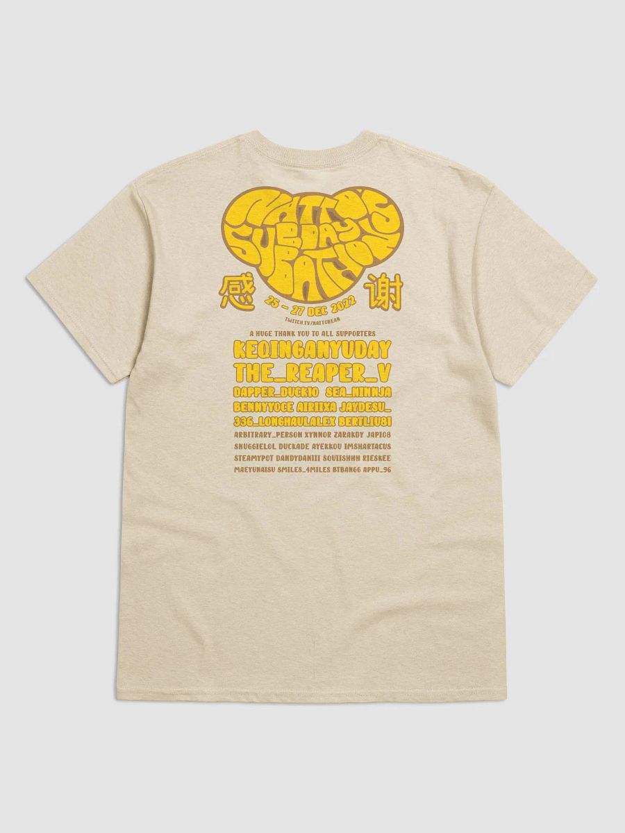 Natto Subathon 2022 Supporters T-Shirt product image (4)