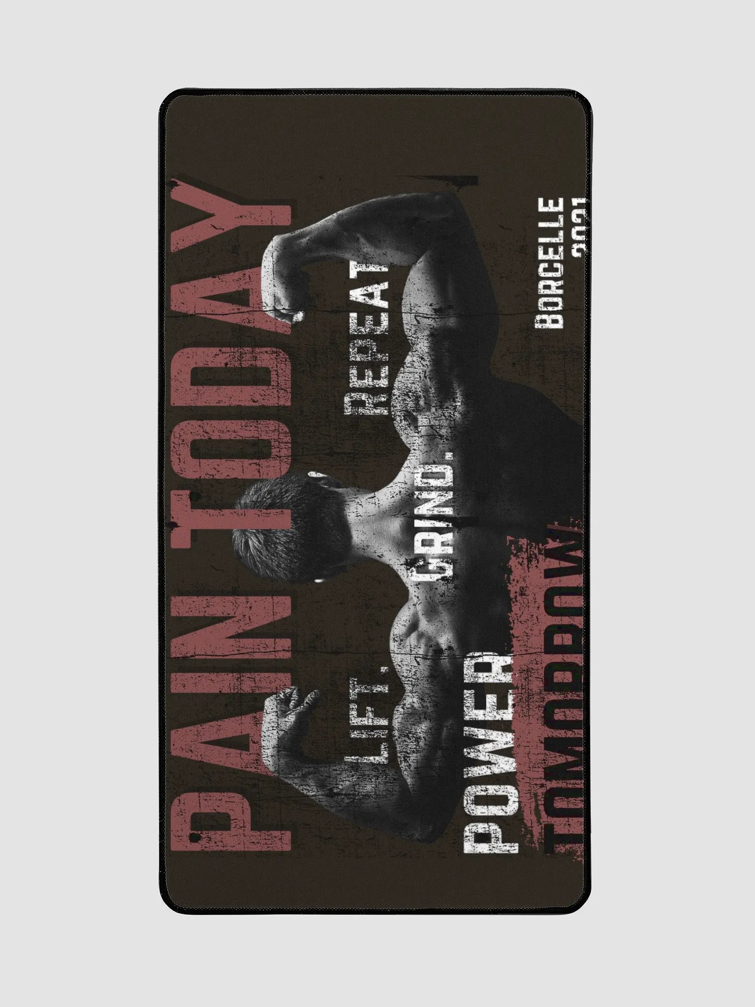 Motivational Muscle Flex Desk Mat 15.5x31.5 product image (2)
