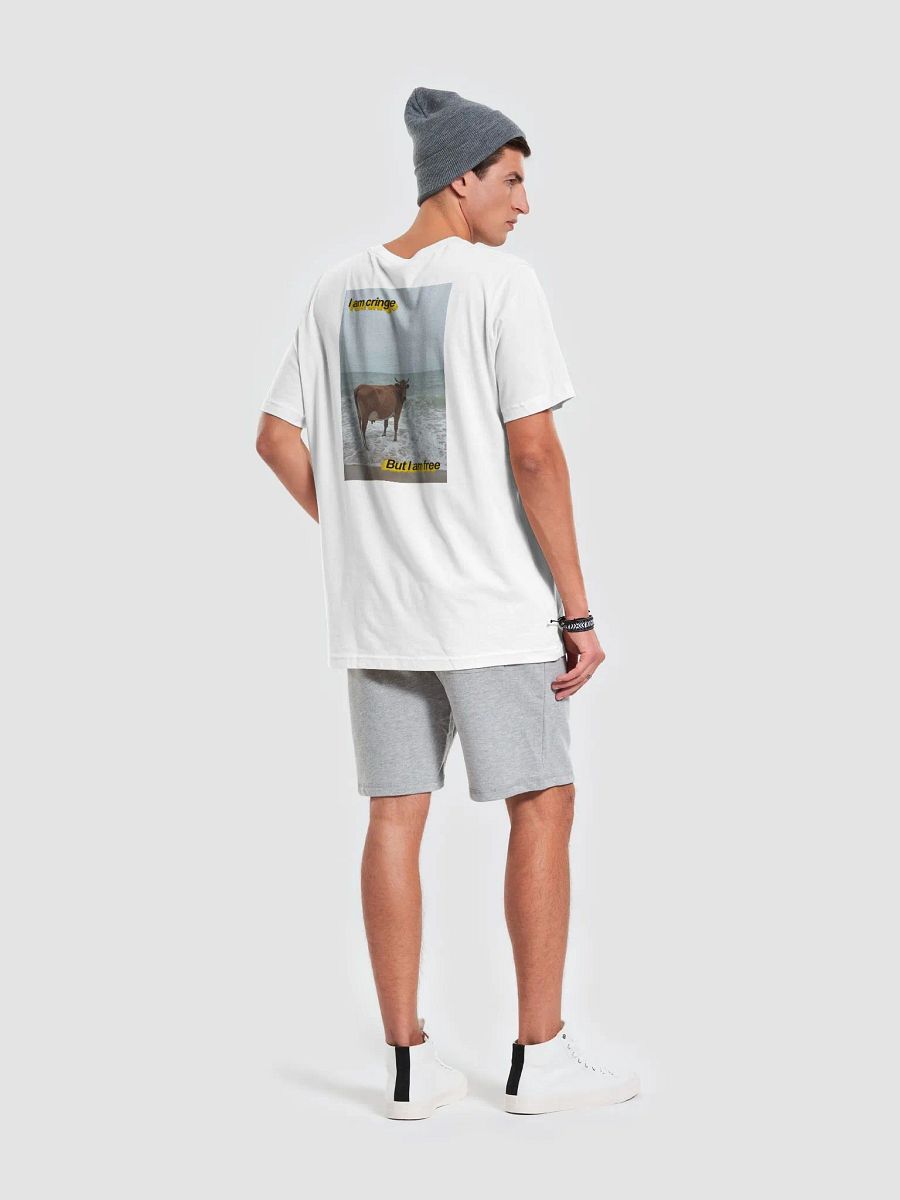 i am cringe but i am free (cow) t-shirt (100% cotton) product image (9)