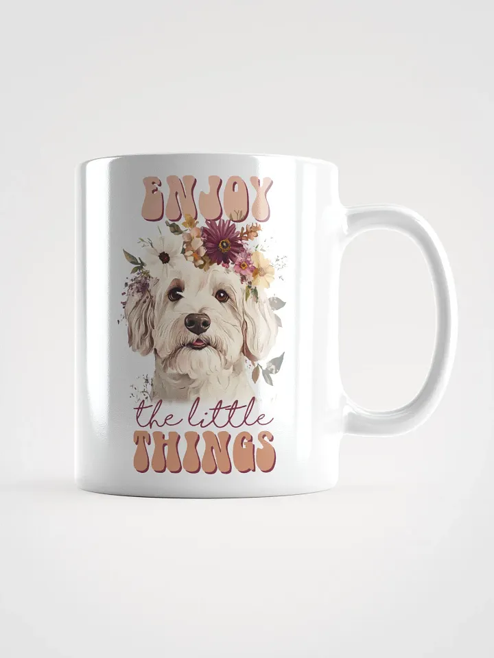 Enjoy The Little Things Floral Dog Mug product image (1)