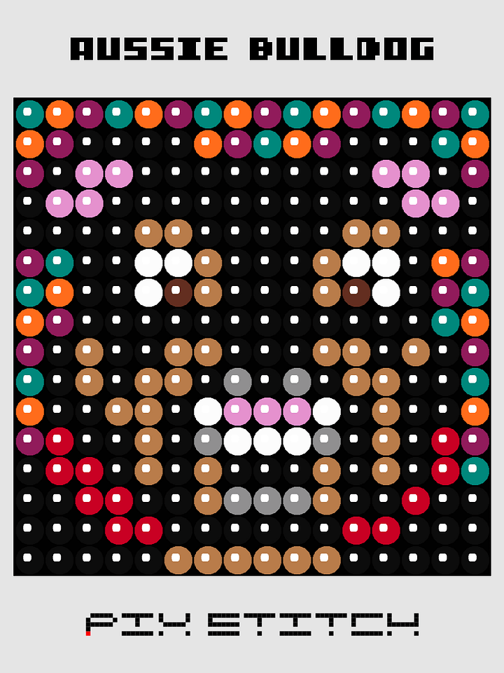 Aussie Bulldog Pixel Art product image (1)