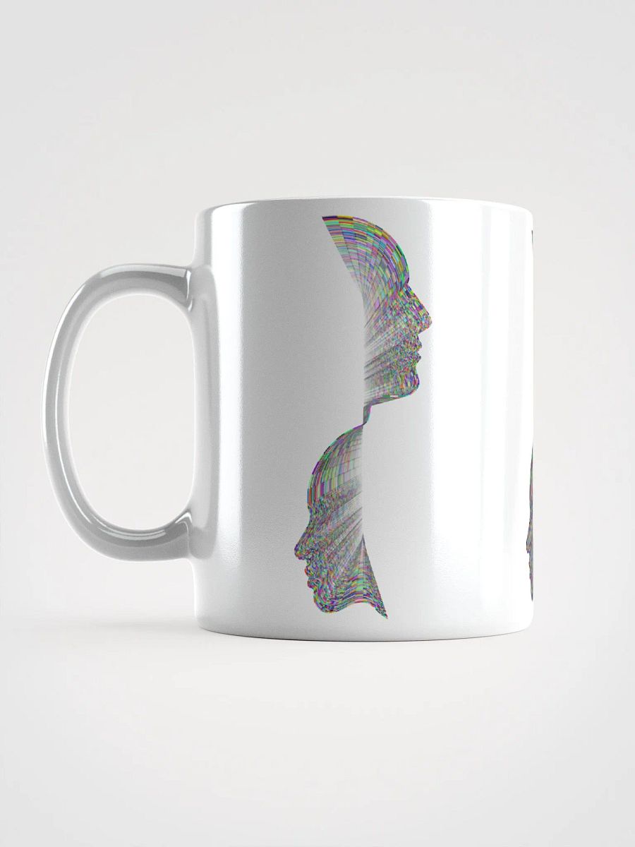 White Glossy Coffee mug-Left and Right Half Face product image (6)