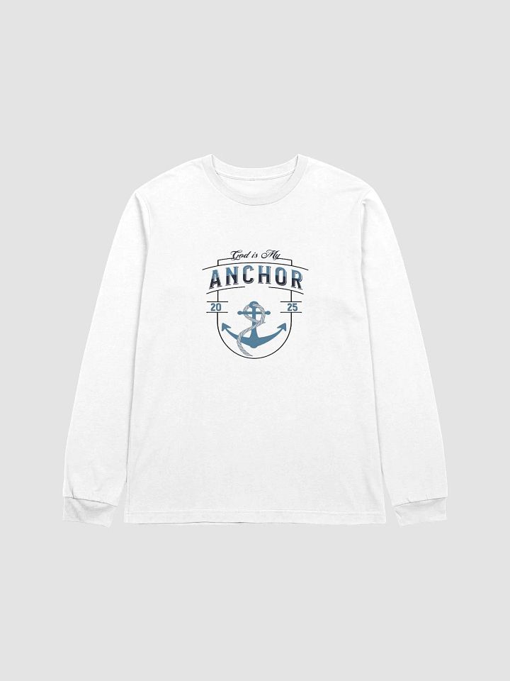 God is My Anchor 2025 Eco Long Sleeve T-Shirt - Christian Inspired product image (2)