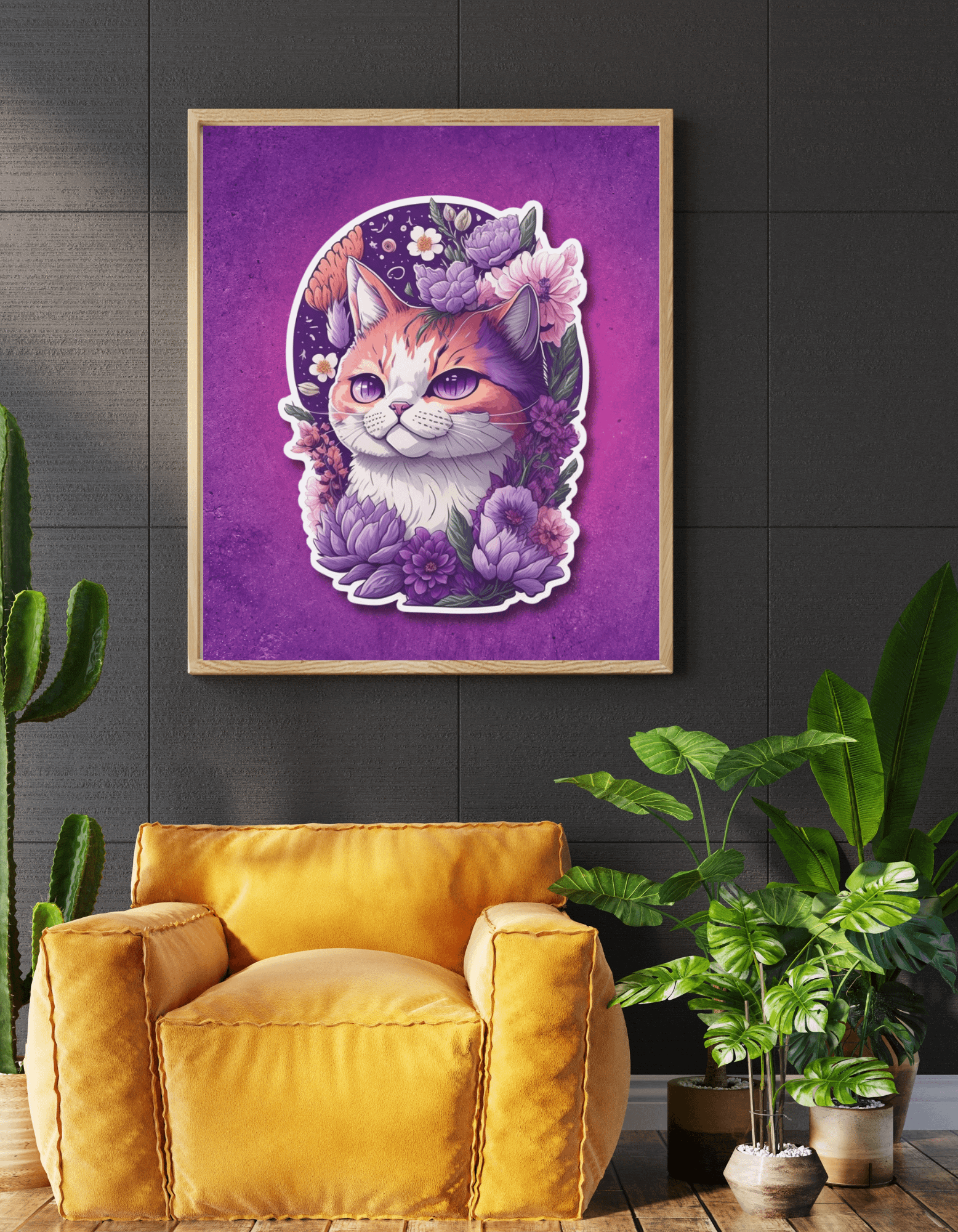 Whimsical Cat Fantasy Wall Art product image (2)